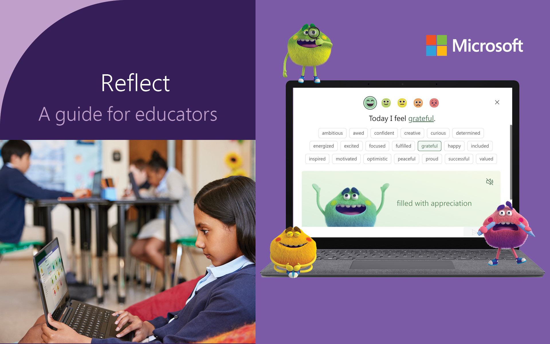 Cartel de Reflect para educadores