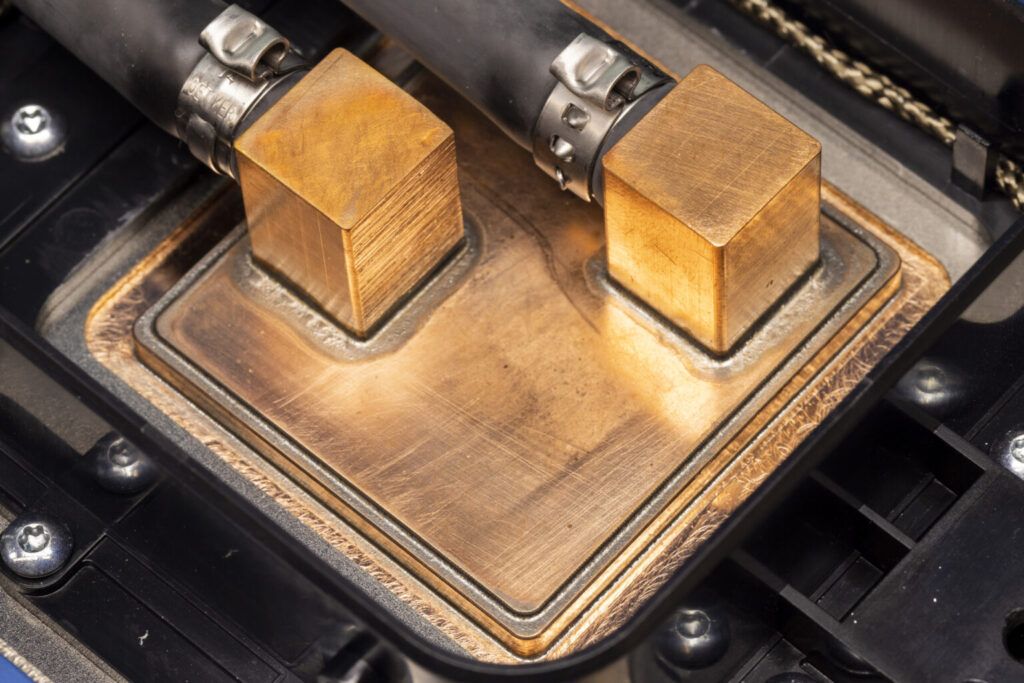 Una placa fría sobre un chip de silicio