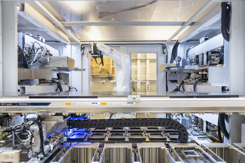 Foto del laboratorio de Microsoft.