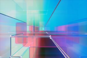 Imagem colorida com formas geométricas