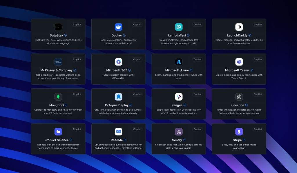 Mosaicos del marketplace de apps en GitHub