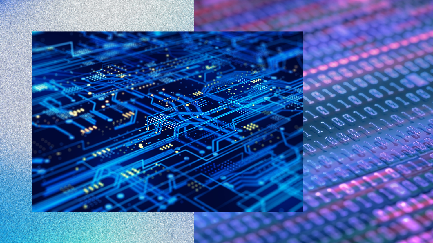 Ilustración de circuitos internos de una computadora