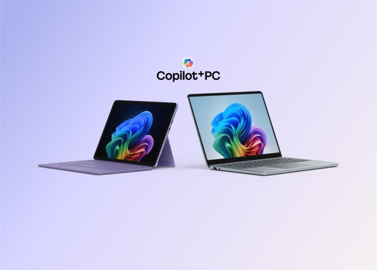 nuevos equipos Surface Copilot+: Surface Pro, de 12 pulgadas, y Surface Laptop, de 13 pulgadas