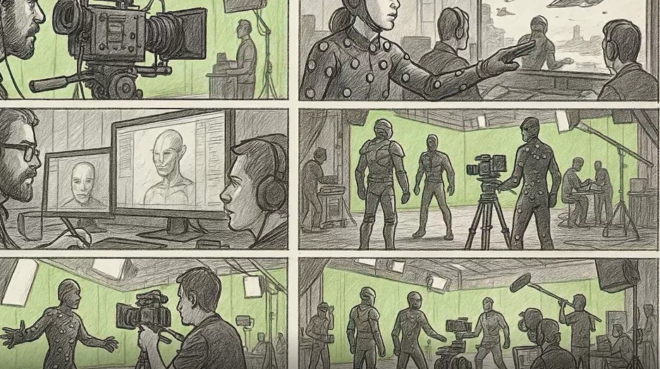 Grupo de imágenes de personas en una habitación