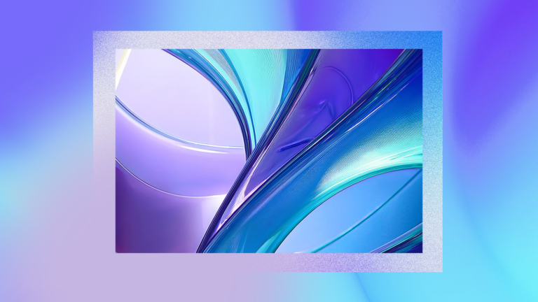 La imagen presenta un collage digital con dos elementos principales. El primero es un diseño abstracto con formas curvas y fluidas en tonos de azul y púrpura, con una textura brillante y translúcida que crea una sensación de profundidad y movimiento. El segundo es un fondo abstracto con formas curvas y fluidas en tonos translúcidos de azul y púrpura, que generan una textura brillante y una sensación de profundidad y movimiento.